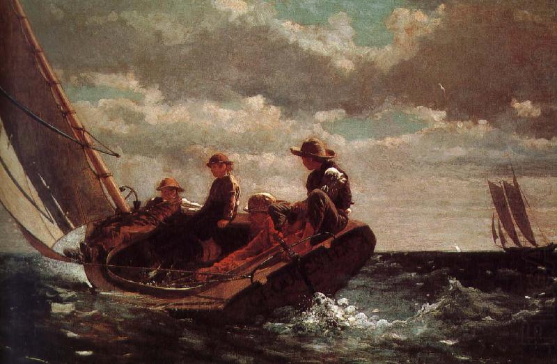 Winslow Homer Wind sail china oil painting image